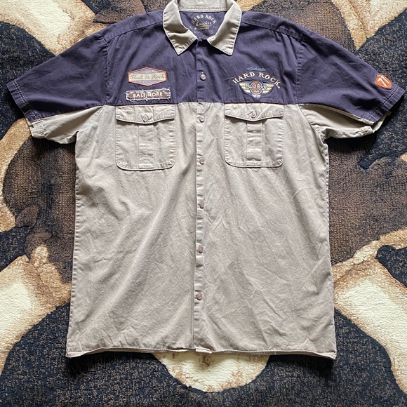 Hard rock button up - Picture 2 of 4